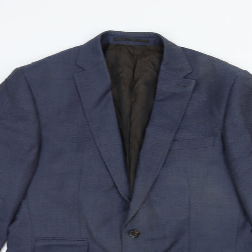 NEXT Mens Blue Cotton Jacket Suit Jacket Size 42 Regular