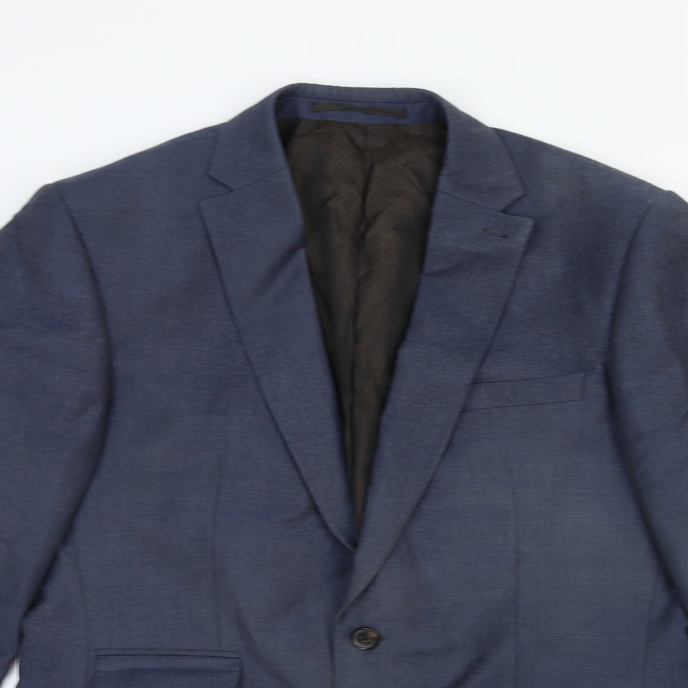 NEXT Mens Blue Cotton Jacket Suit Jacket Size 42 Regular