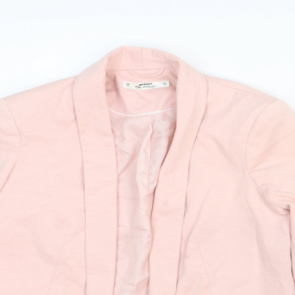 Miss Selfridge Womens Pink Cotton Jacket Blazer Size 6