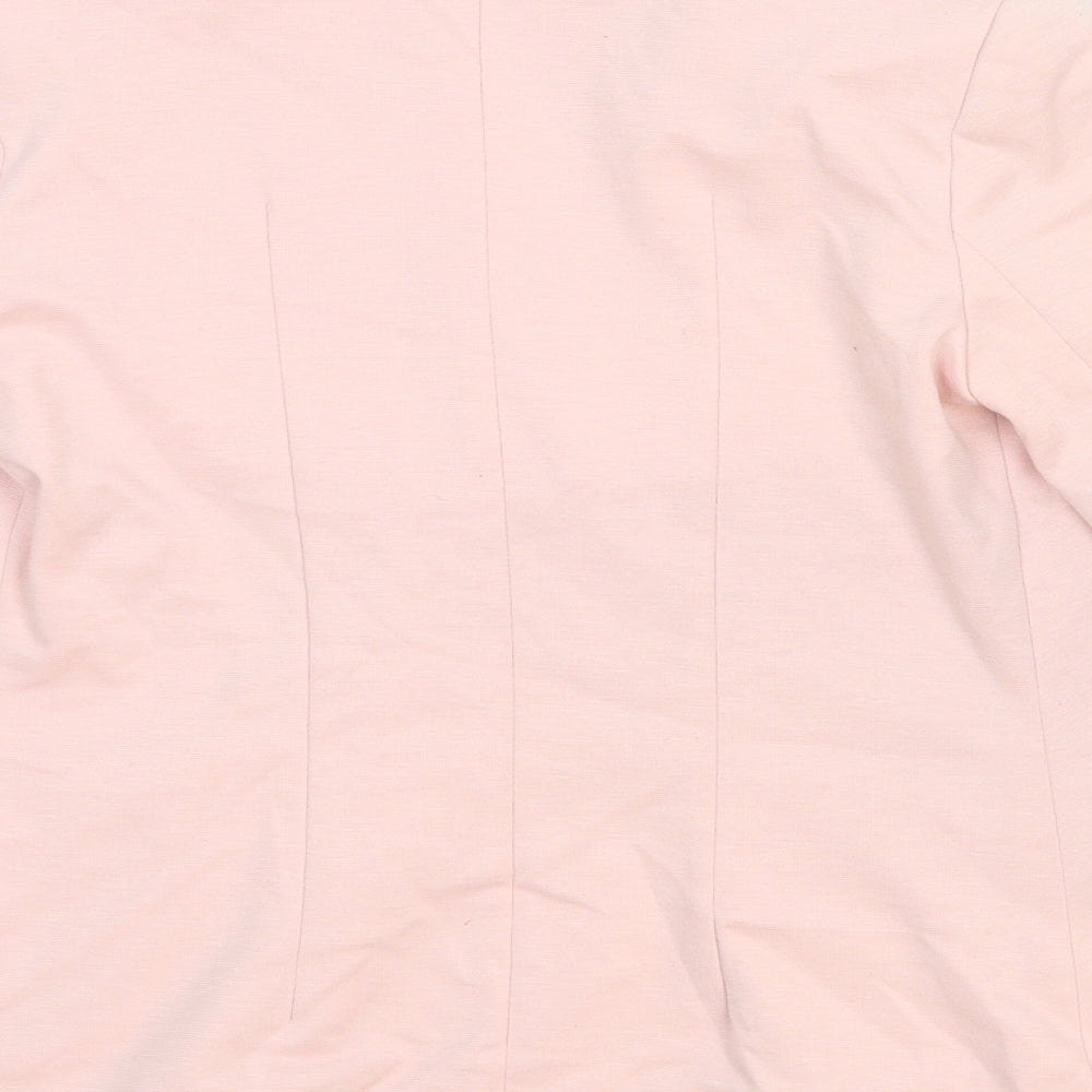 Miss Selfridge Womens Pink Cotton Jacket Blazer Size 6