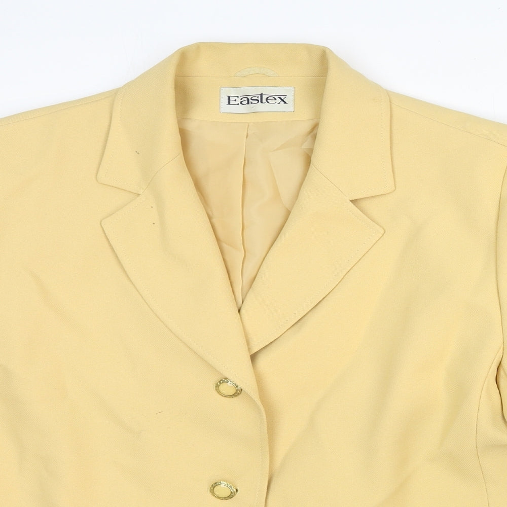 Eastex Womens Beige Cotton Jacket Blazer Size 16