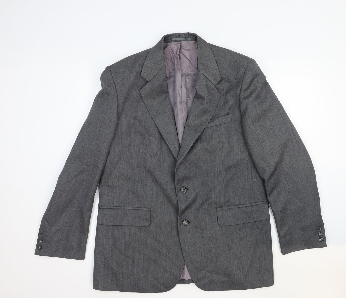 The Classic Collection Mens Grey Cotton Jacket Suit Jacket Size 42 Regular