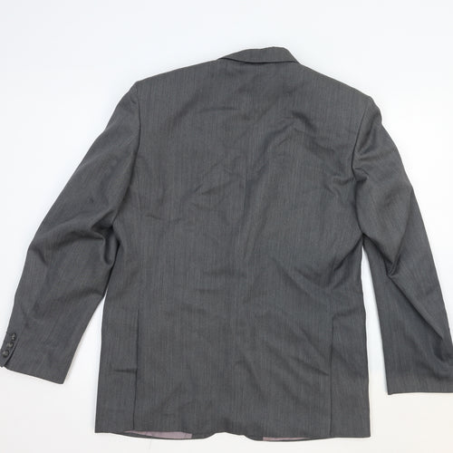 The Classic Collection Mens Grey Cotton Jacket Suit Jacket Size 42 Regular