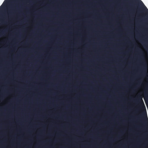 Alfred Brown Mens Blue Cotton Jacket Suit Jacket Size 42 Regular