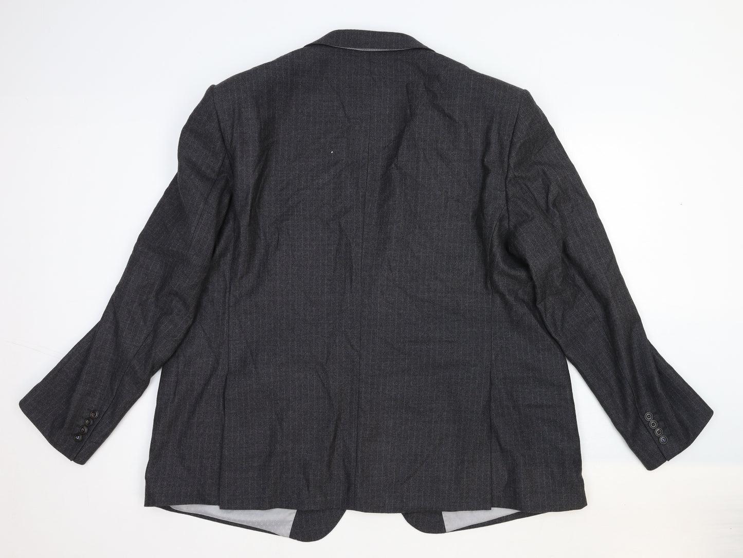 Marks and Spencer Mens Grey Cotton Jacket Suit Jacket Size 48 Regular