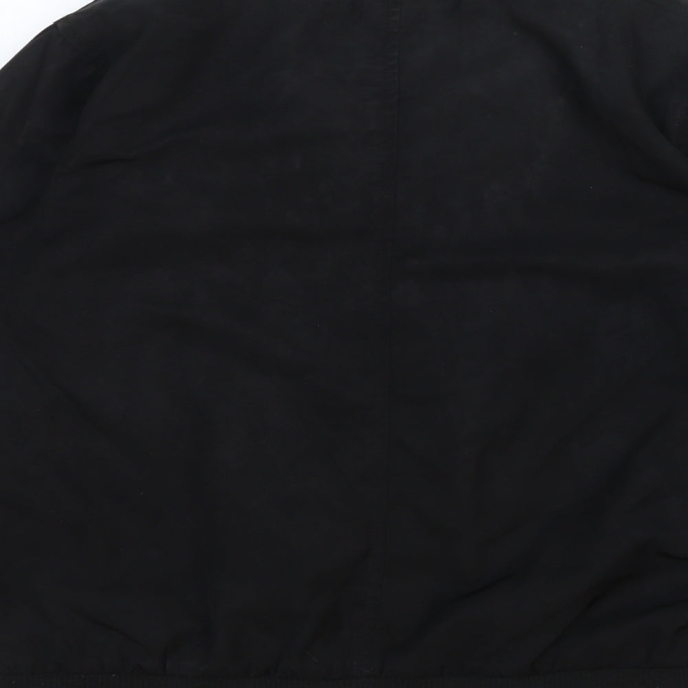 Preworn Womens Black Bomber Jacket Jacket Size M Zip