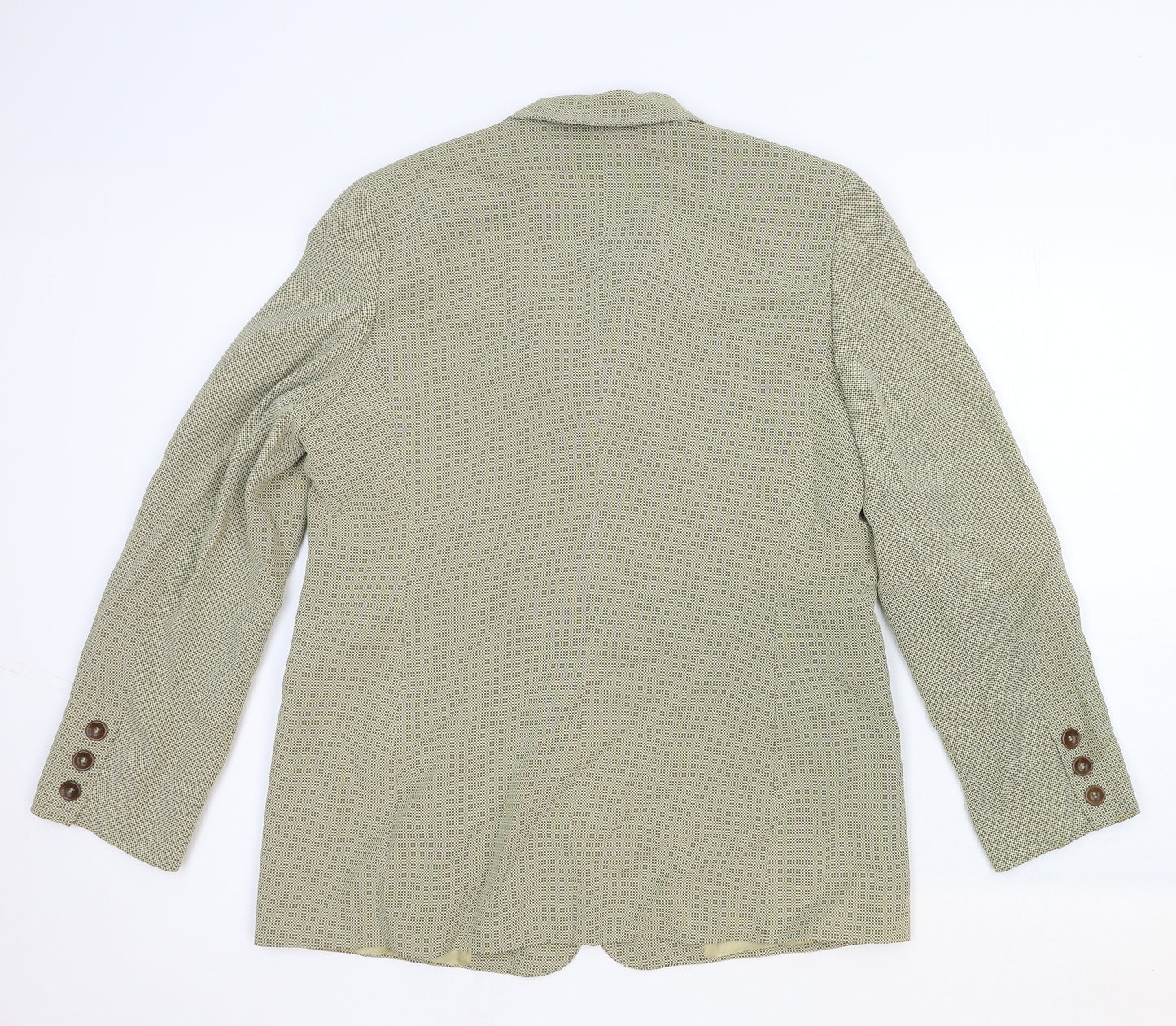 Juvenilia Womens Beige Geometric Jacket Blazer Size 20 Button