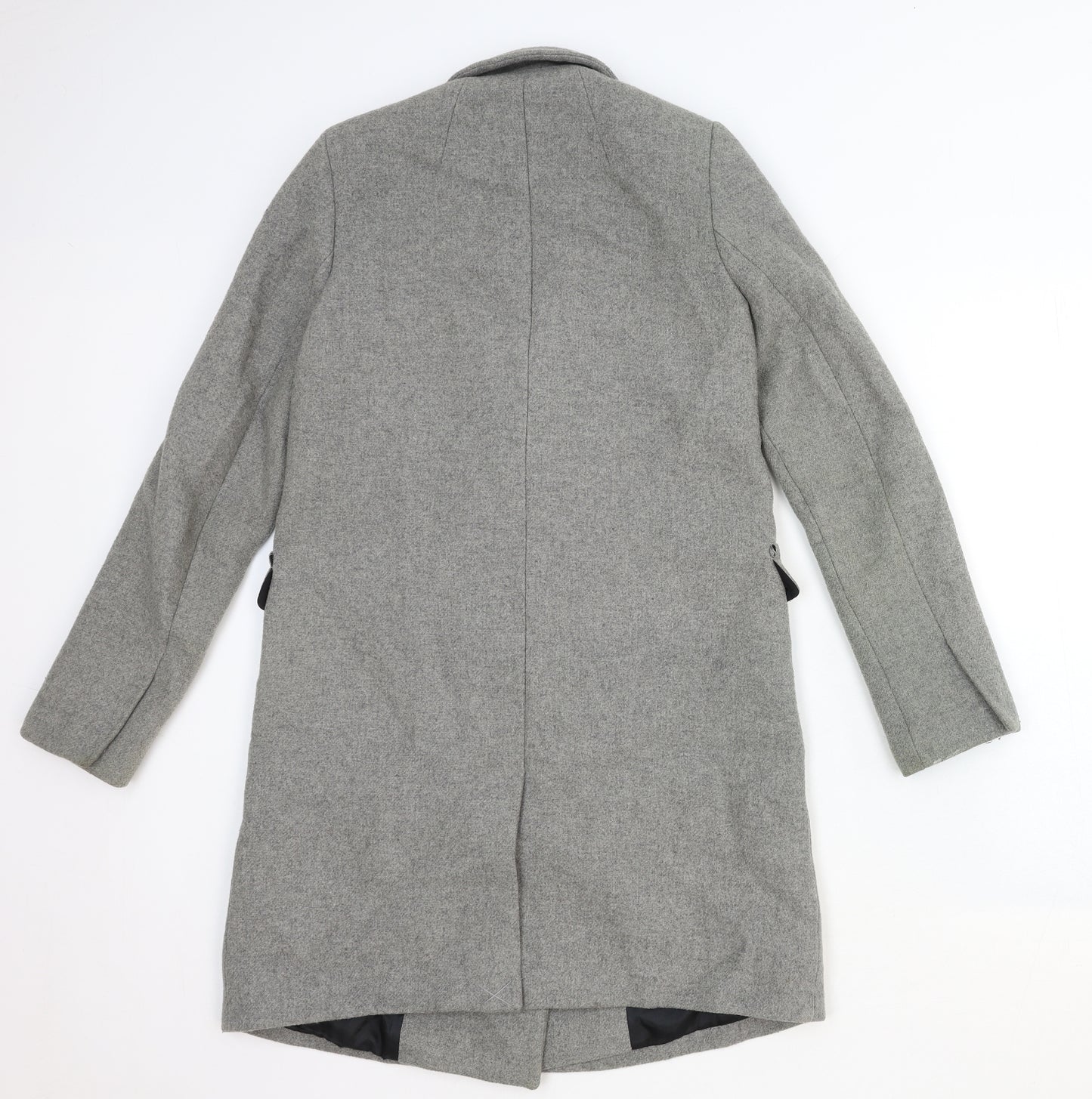 Trafaluc Outerwear Womens Grey Overcoat Coat Size S Button