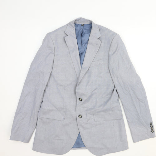 Garfield & Marks Womens Grey Cotton Jacket Blazer Size M
