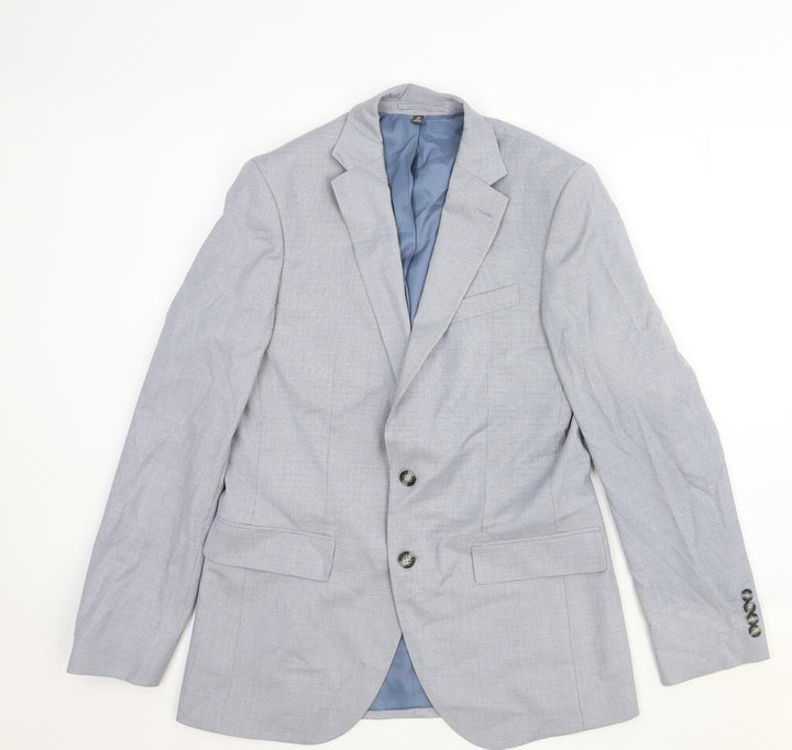 Garfield & Marks Womens Grey Cotton Jacket Blazer Size M