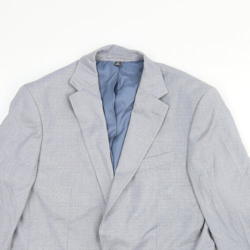 Garfield & Marks Womens Grey Cotton Jacket Blazer Size M