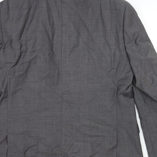 Autograph Mens Grey Cotton Jacket Suit Jacket Size 40 Regular