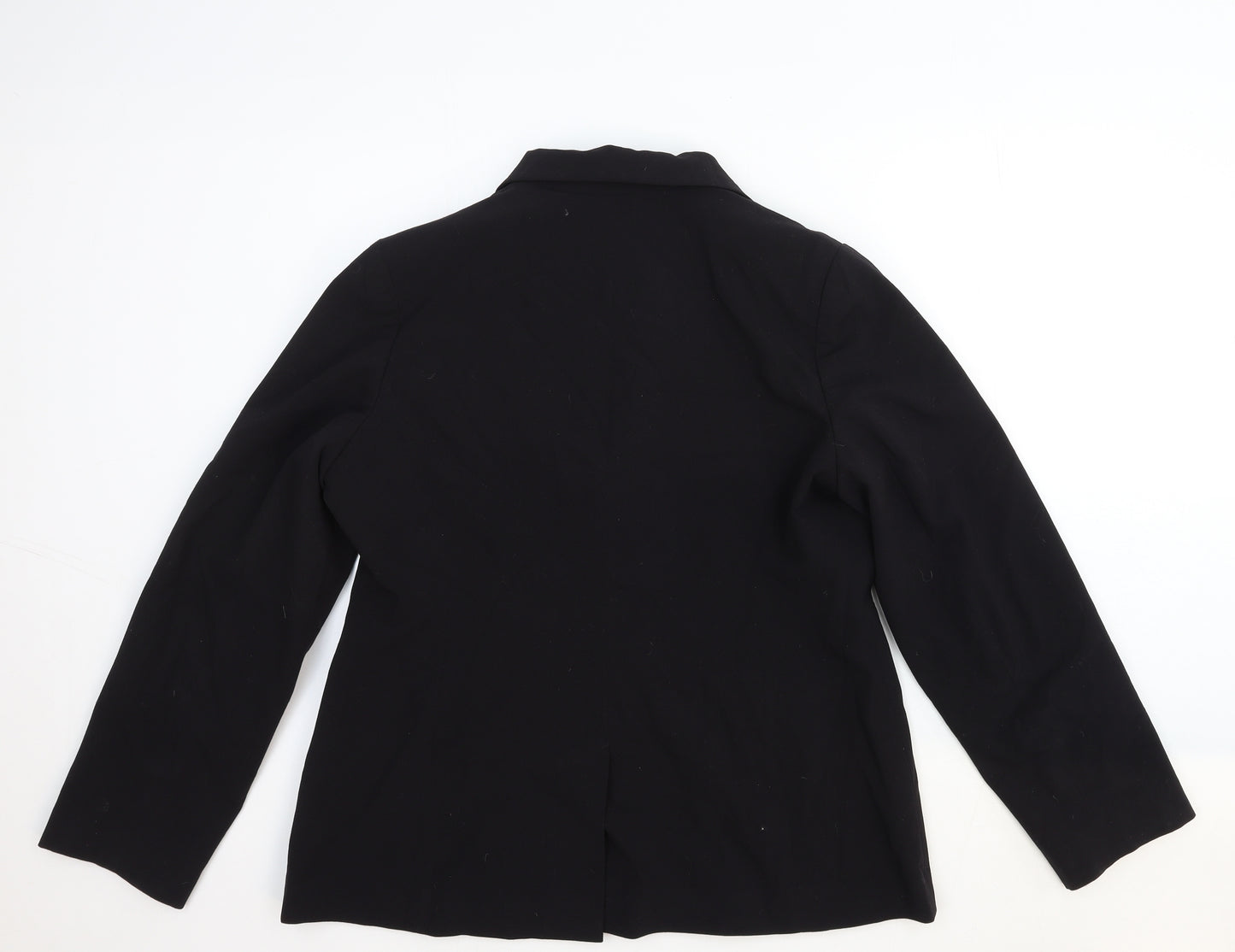 Papaya Womens Black Cotton Jacket Blazer Size 18