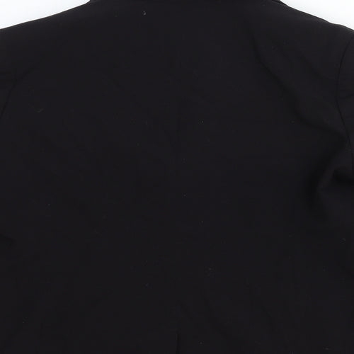 Papaya Womens Black Cotton Jacket Blazer Size 18