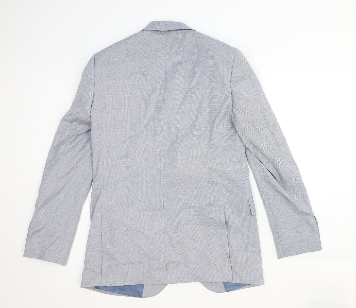 Marks and Spencer Mens Grey Cotton Jacket Suit Jacket Size 40 Regular