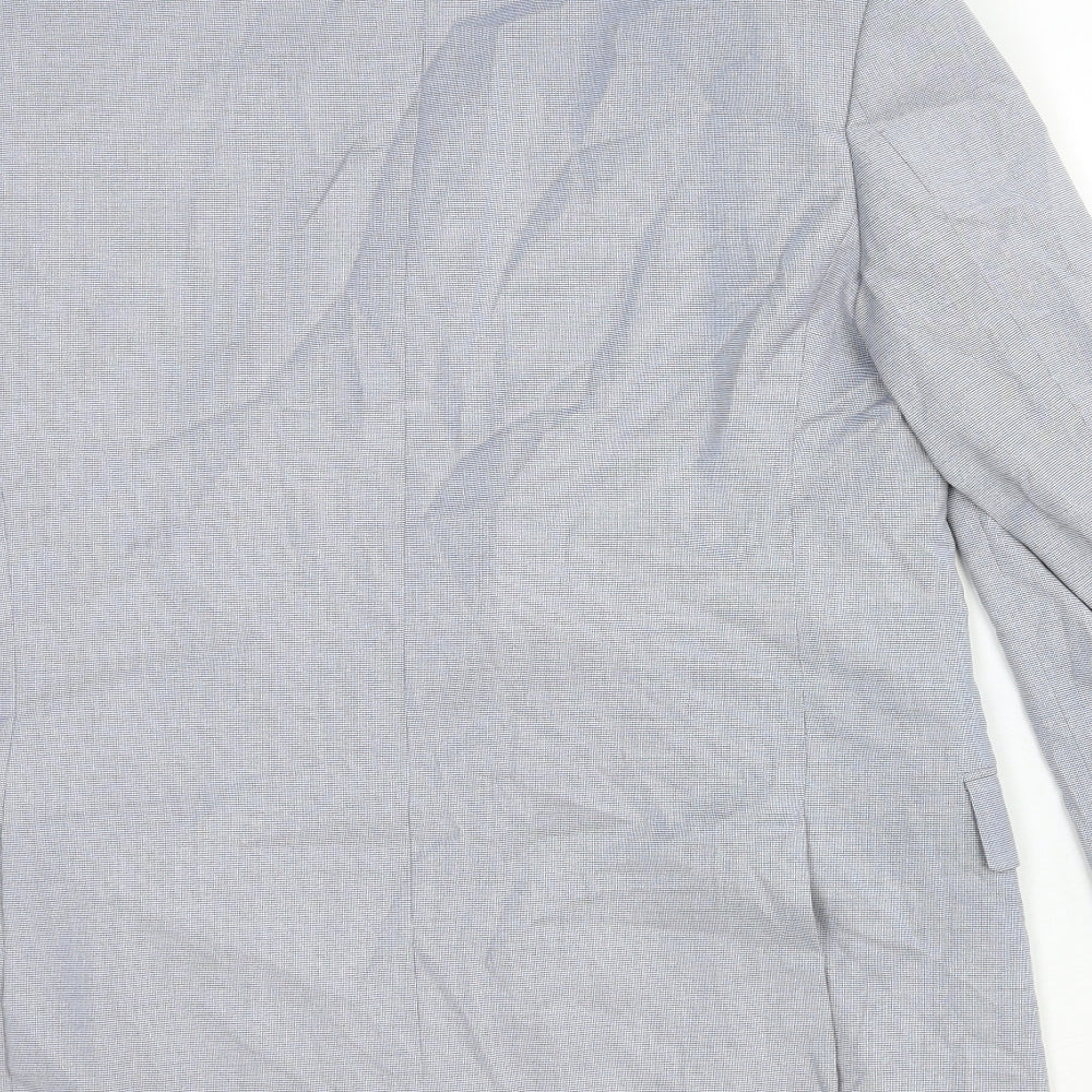 Marks and Spencer Mens Grey Cotton Jacket Suit Jacket Size 40 Regular