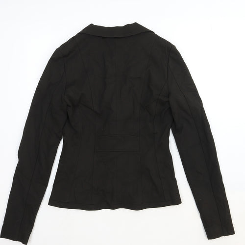 Tatuum Womens Black Cotton Jacket Blazer Size 8