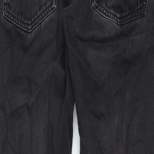 Jeff Banks Mens Black Cotton Straight Jeans Size 34 in Regular Zip