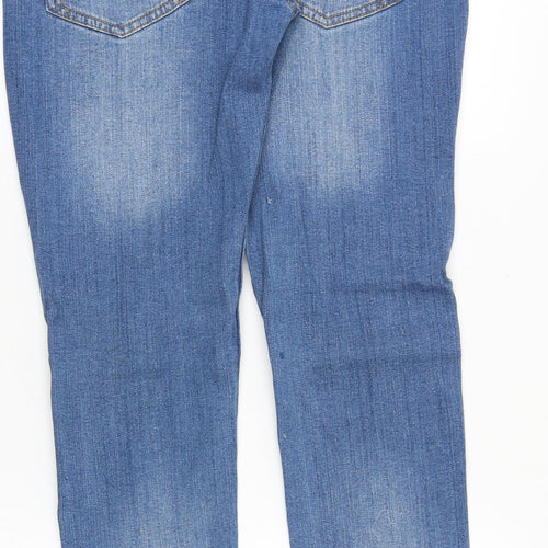Seven Series Mens Blue Cotton Skinny Jeans Size 34 in Slim Zip