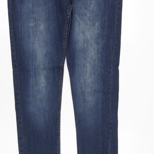 Seven Series Mens Blue Cotton Skinny Jeans Size 30 in Slim Zip