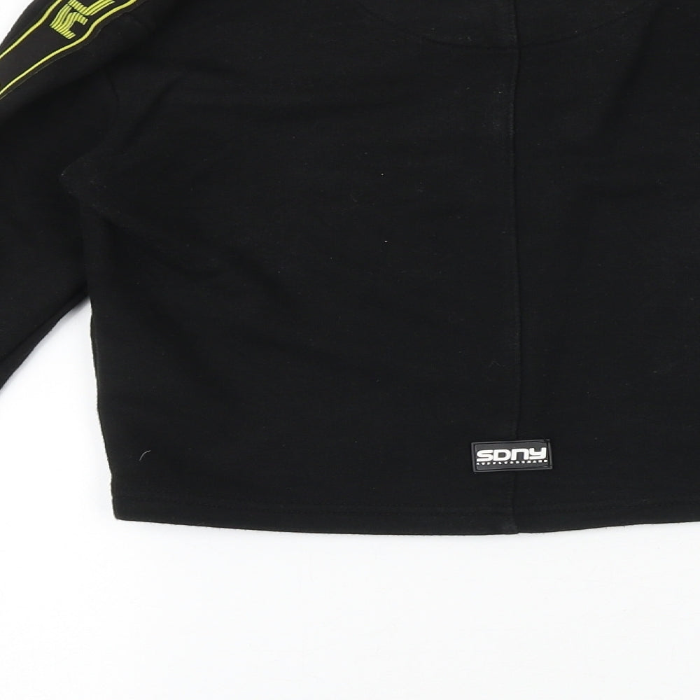 SDNY Womens Black Elastane Pullover Sweatshirt Size 8 Pullover