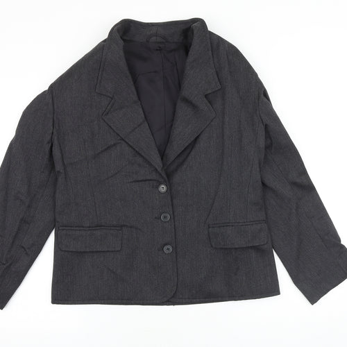 NEXT Womens Grey Wool Jacket Blazer Size 16
