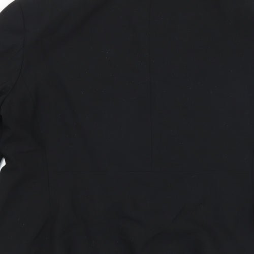 Marks and Spencer Womens Black Polyacrylate Fibre Jacket Blazer Size 14