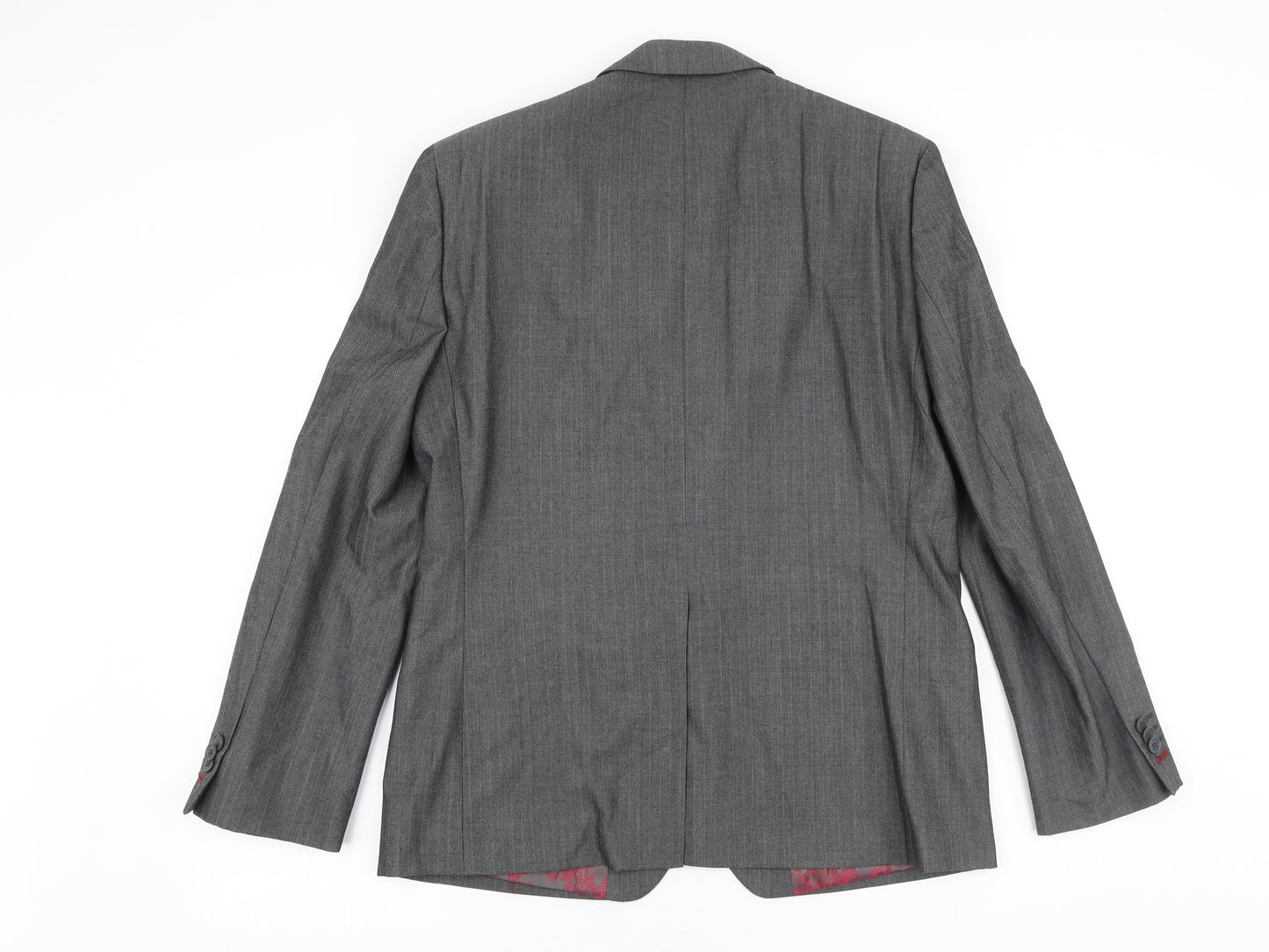 NEXT Mens Grey Cotton Jacket Suit Jacket Size 40 Regular