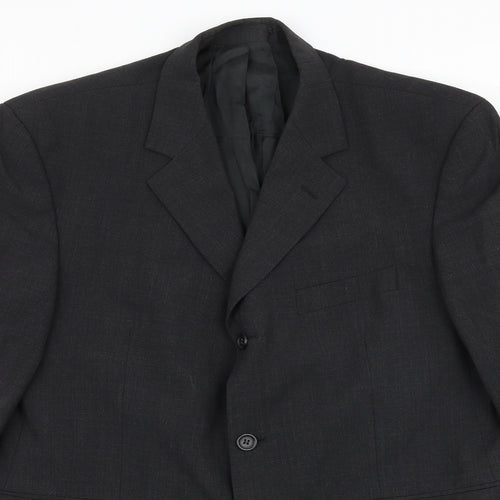 Tom English Mens Grey Polyester Jacket Suit Jacket Size 42 Regular