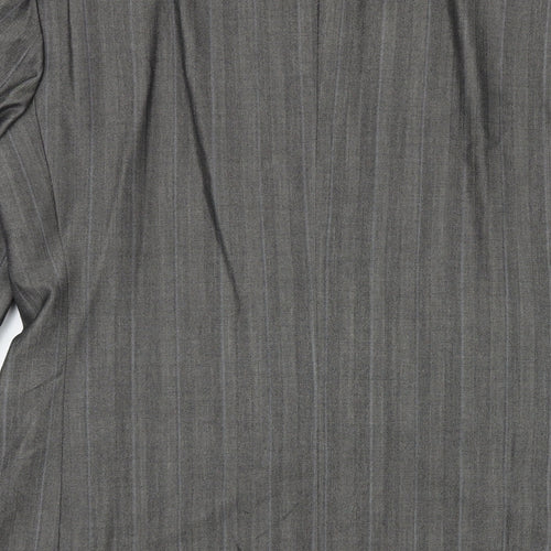 Made In England Mens Grey Viscose Jacket Suit Jacket Size 40 Big & Tall