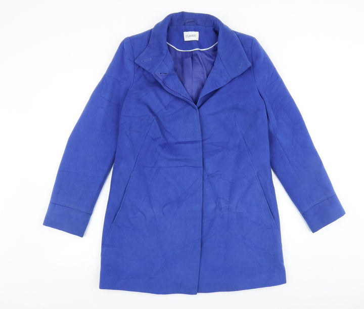 Marks and Spencer Womens Blue Jacket Size 8 Button
