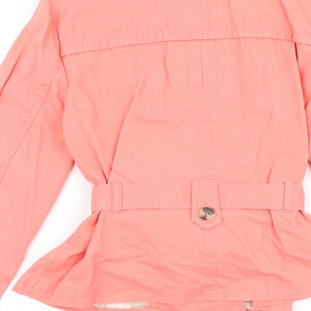 Debenhams Womens Pink Jacket Size 14 Button