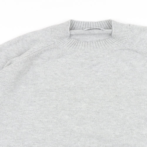Papaya Womens Grey Crew Neck Polyester Pullover Jumper Size M