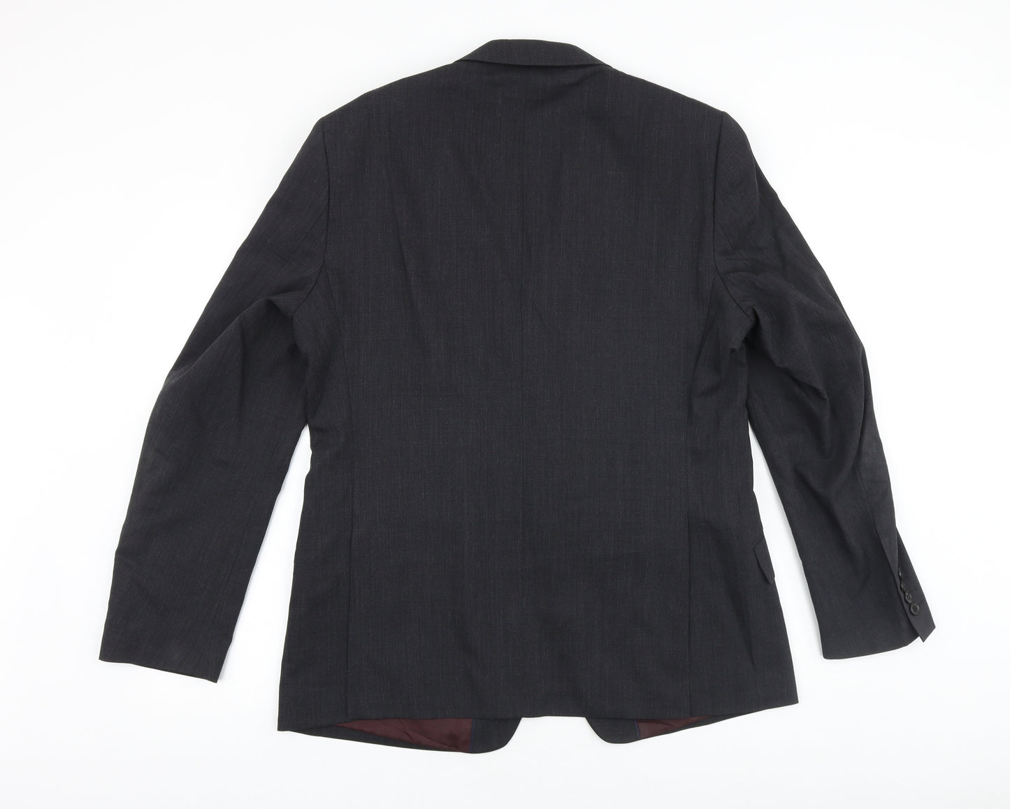 Marks and Spencer Mens Grey Polyester Jacket Suit Jacket Size 42 Regular