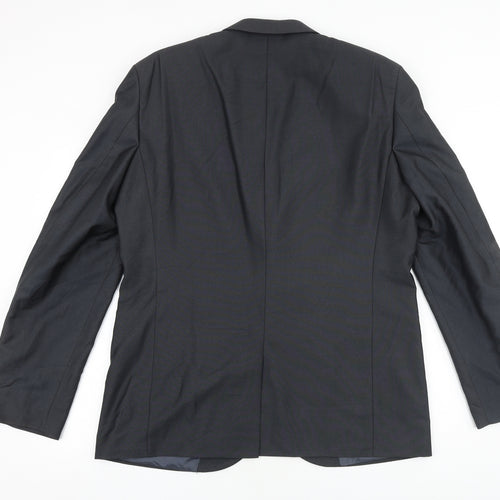 NEXT Mens Grey Polyester Jacket Suit Jacket Size 44 Regular