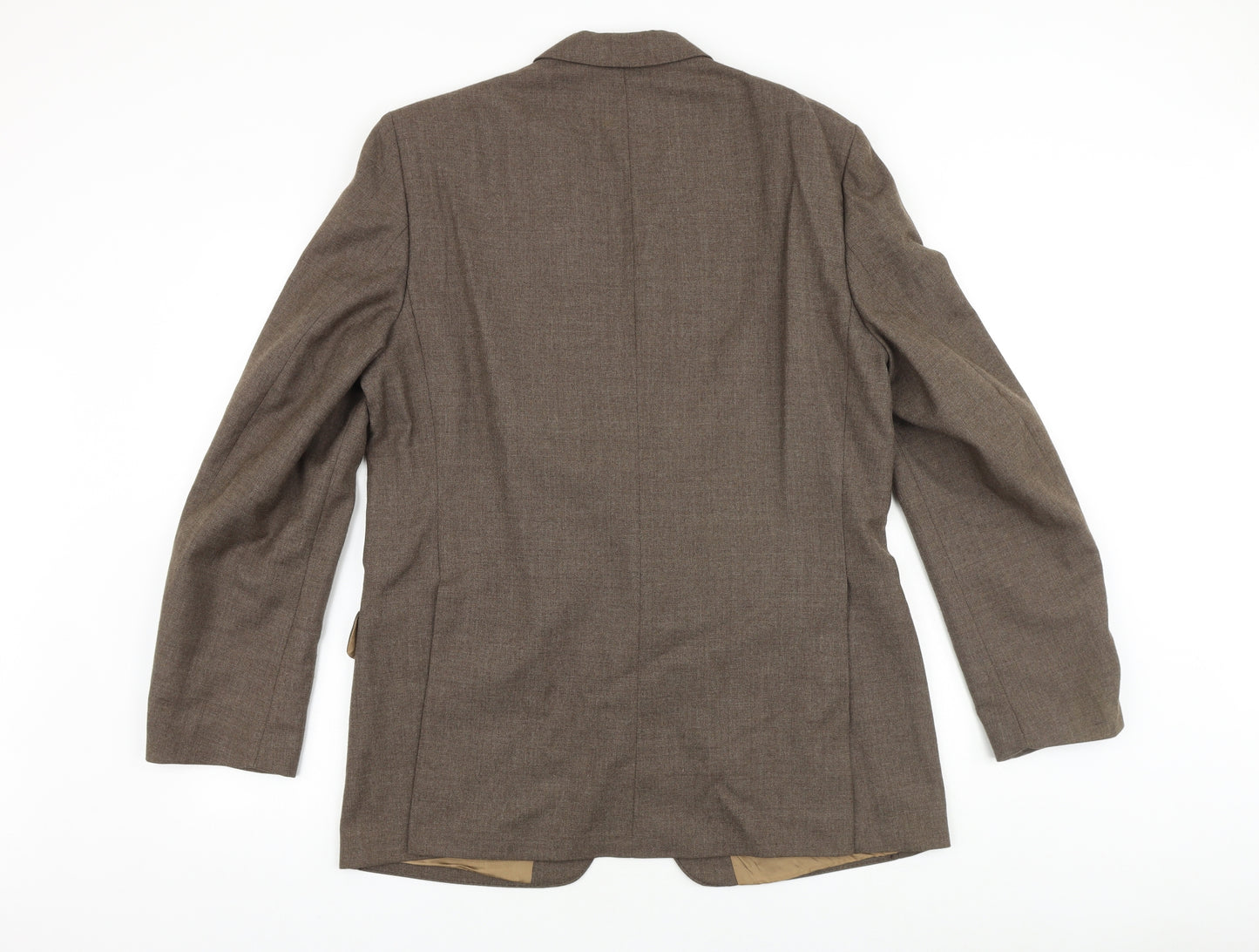 Guards London Mens Brown Polyester Jacket Suit Jacket Size 38 Regular