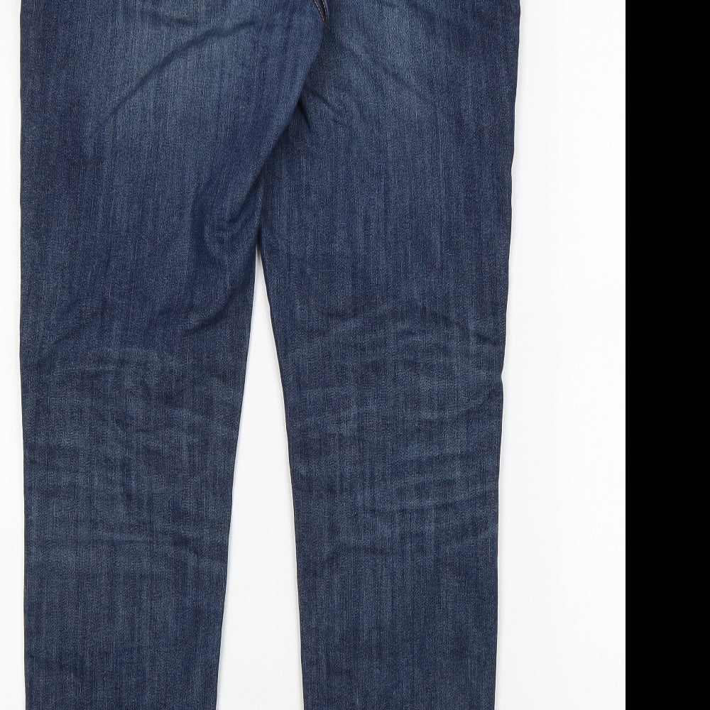 Gap Womens Blue Cotton Straight Jeans Size 31 in L28 in Regular Zip