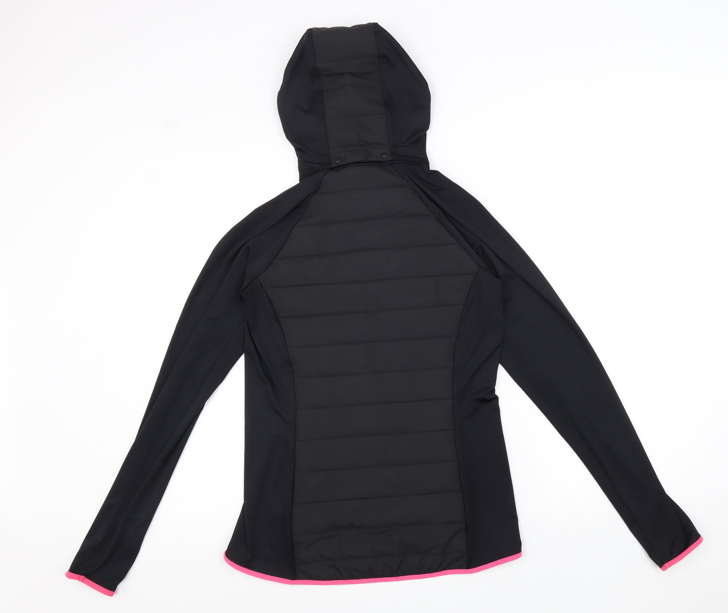 Marks and Spencer Womens Black Jacket Size 10 Zip - Thumb Hole