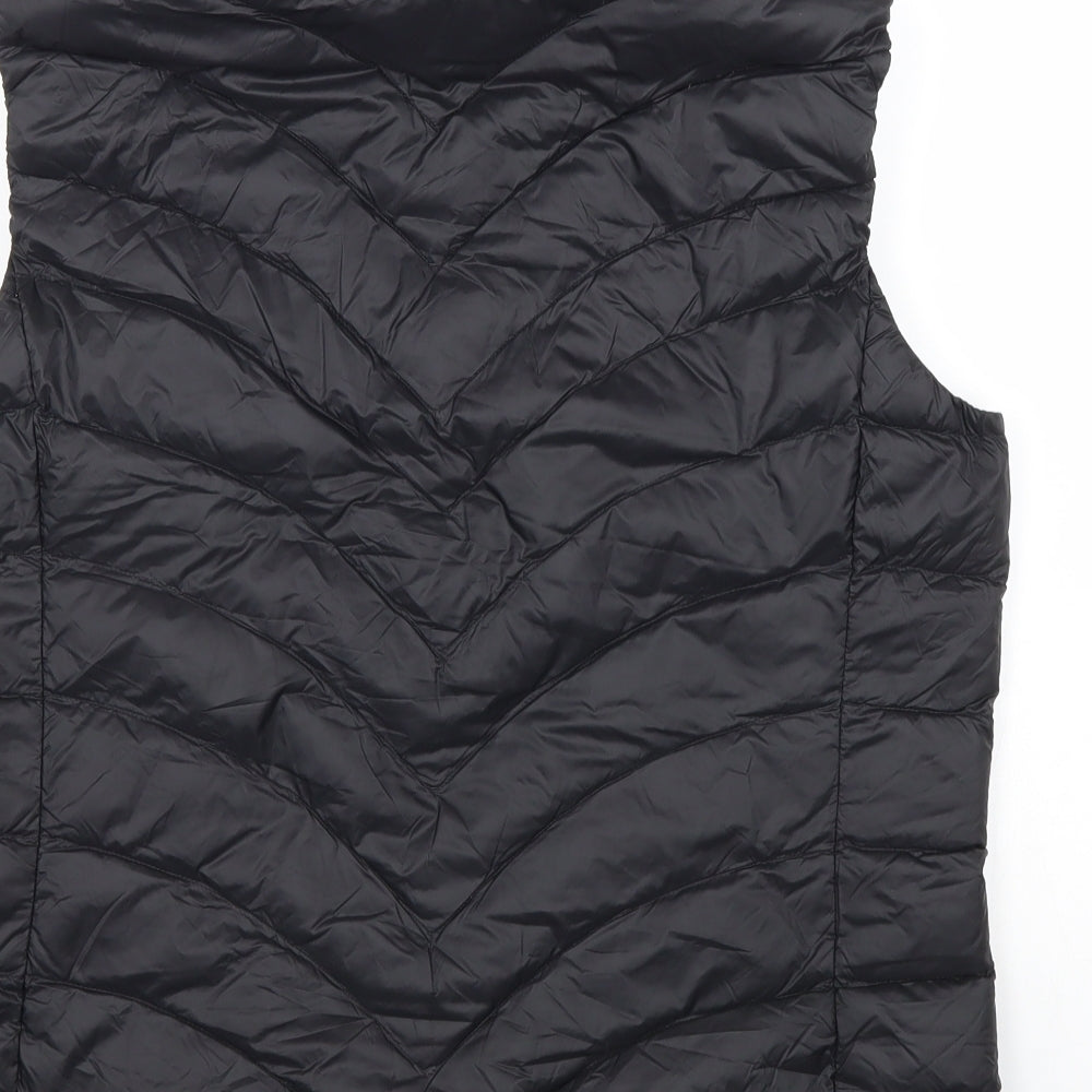 Marks and Spencer Womens Black Gilet Jacket Size 12 Zip