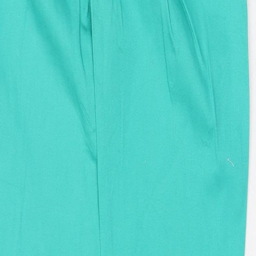 By Sasha Womens Green Cotton Skinny Jeans Size 8 Regular Zip