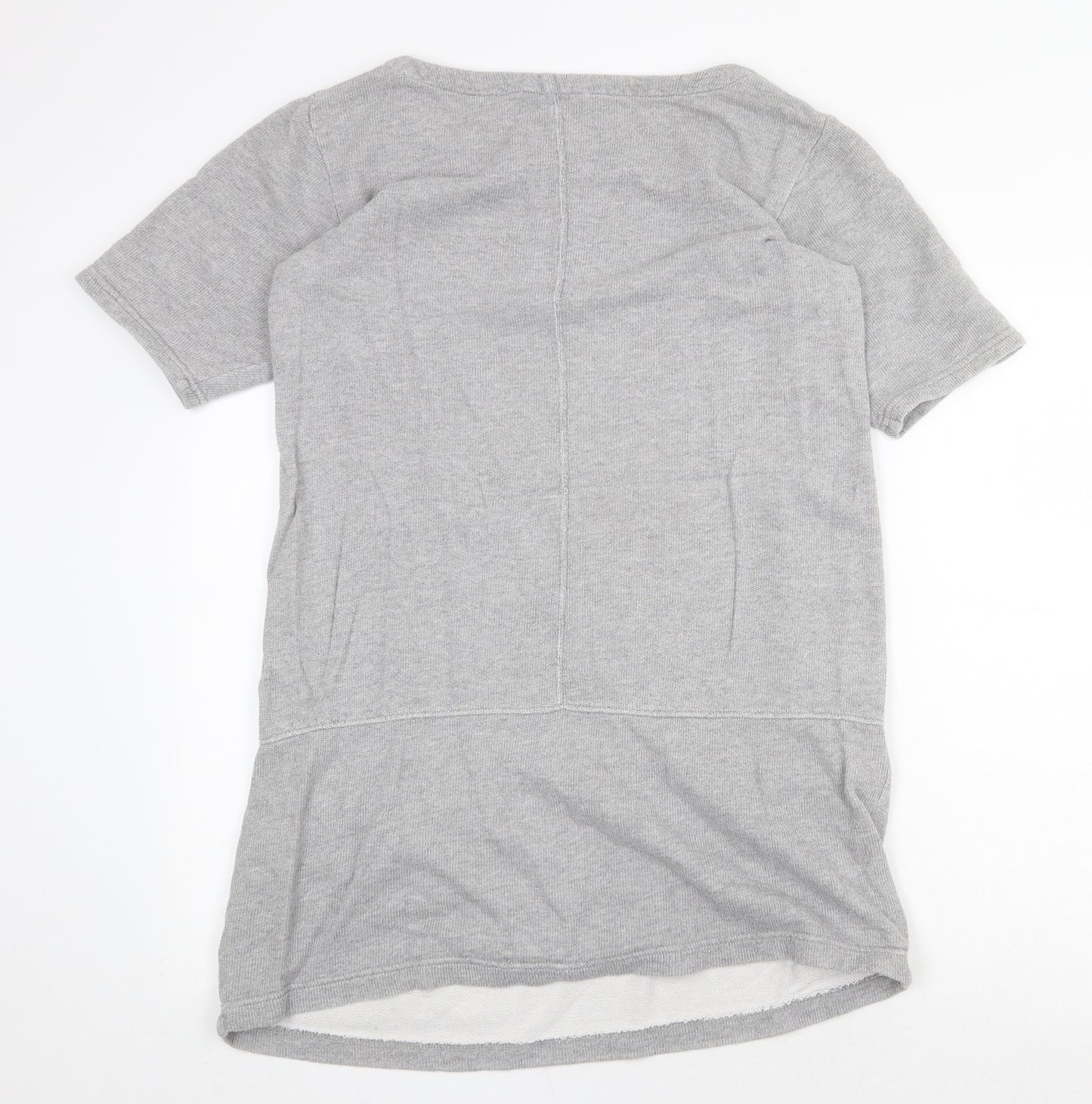 G.H. Bass & Co. Womens Grey 100% Cotton Shift Size M Boat Neck Pullover