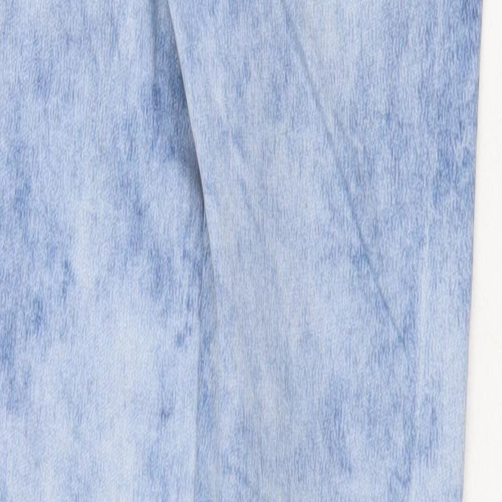 New Look Womens Blue Cotton Jegging Jeans Size 8 Regular - Acid Wash