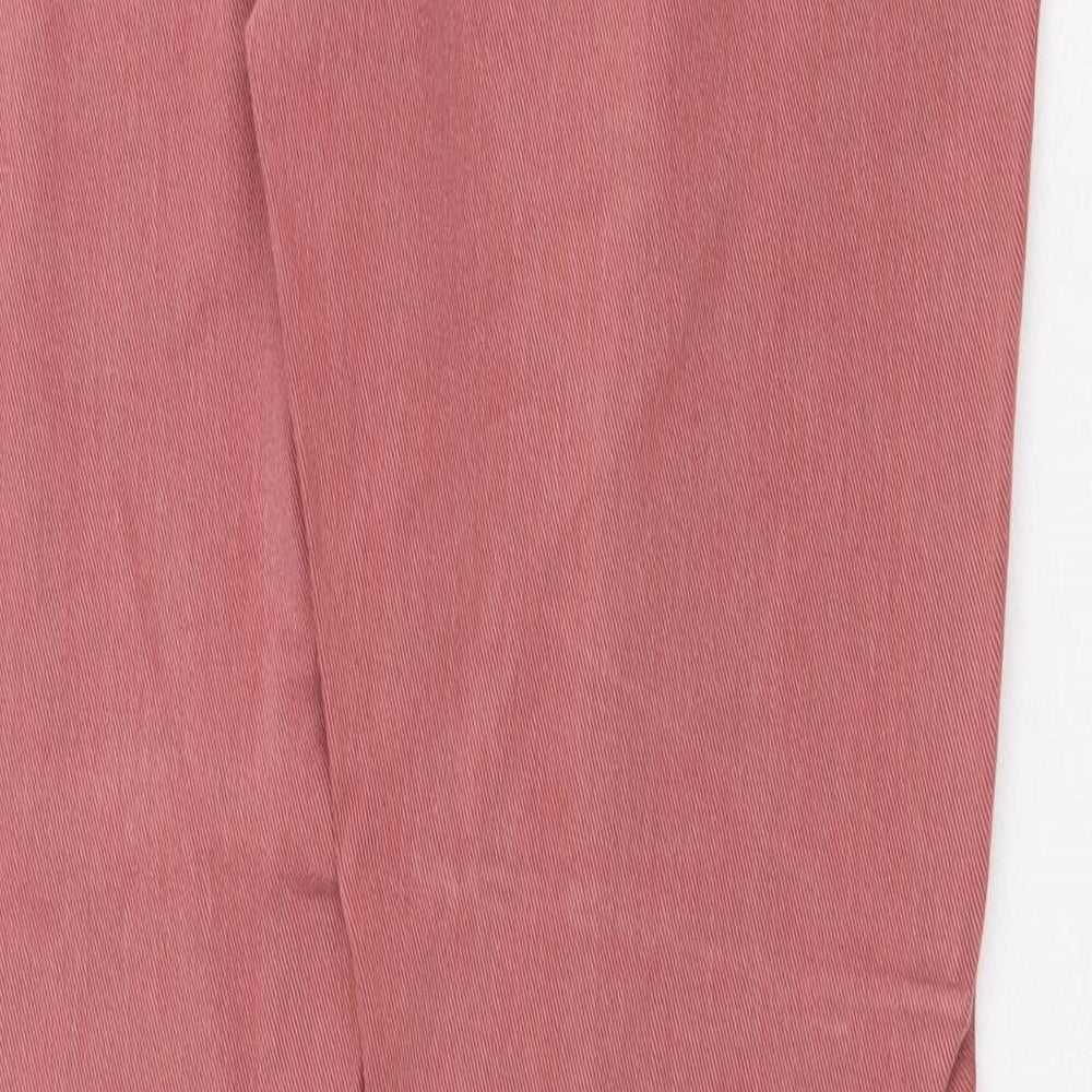 Topshop Womens Pink Cotton Skinny Jeans Size 32 in Regular Zip