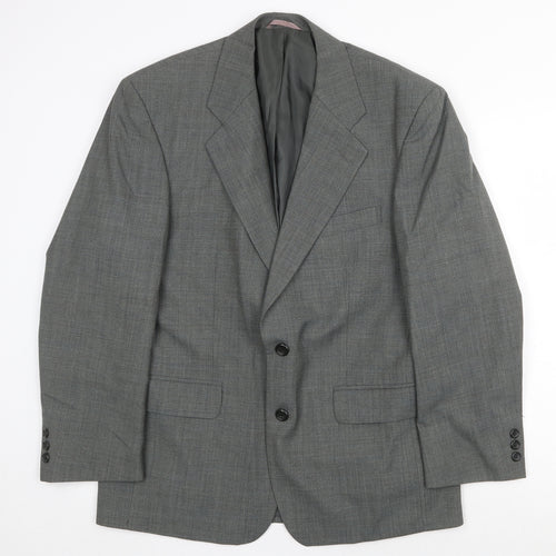 Chatsworth Mens Grey Wool Jacket Suit Jacket Size 40 Regular