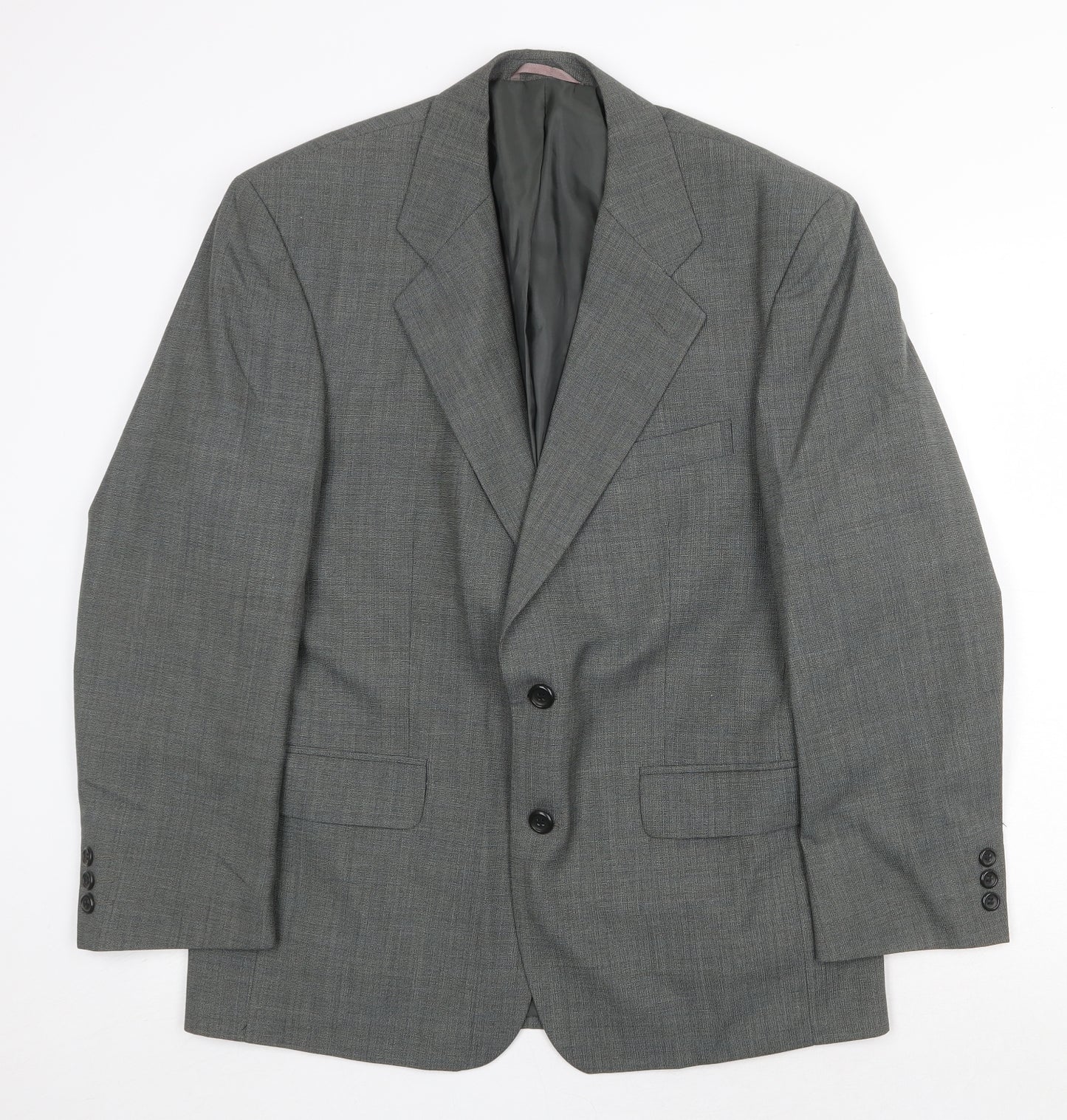 Chatsworth Mens Grey Wool Jacket Suit Jacket Size 40 Regular