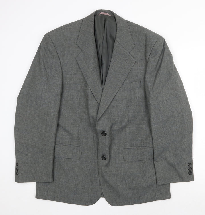 Chatsworth Mens Grey Wool Jacket Suit Jacket Size 40 Regular