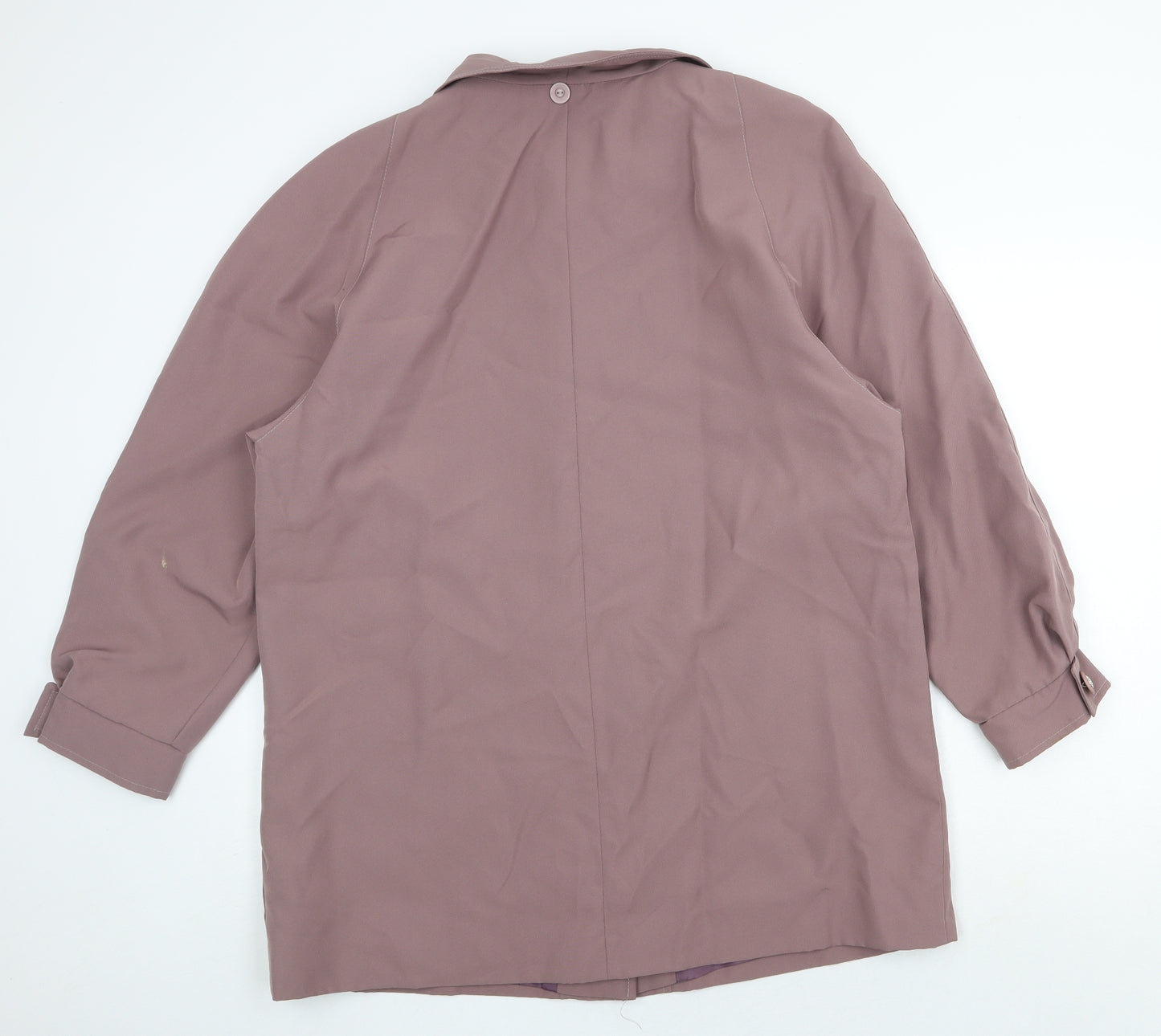 A.V.V Fashion Womens Purple Overcoat Coat Size 16 Buckle
