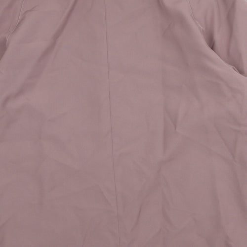 A.V.V Fashion Womens Purple Overcoat Coat Size 16 Buckle