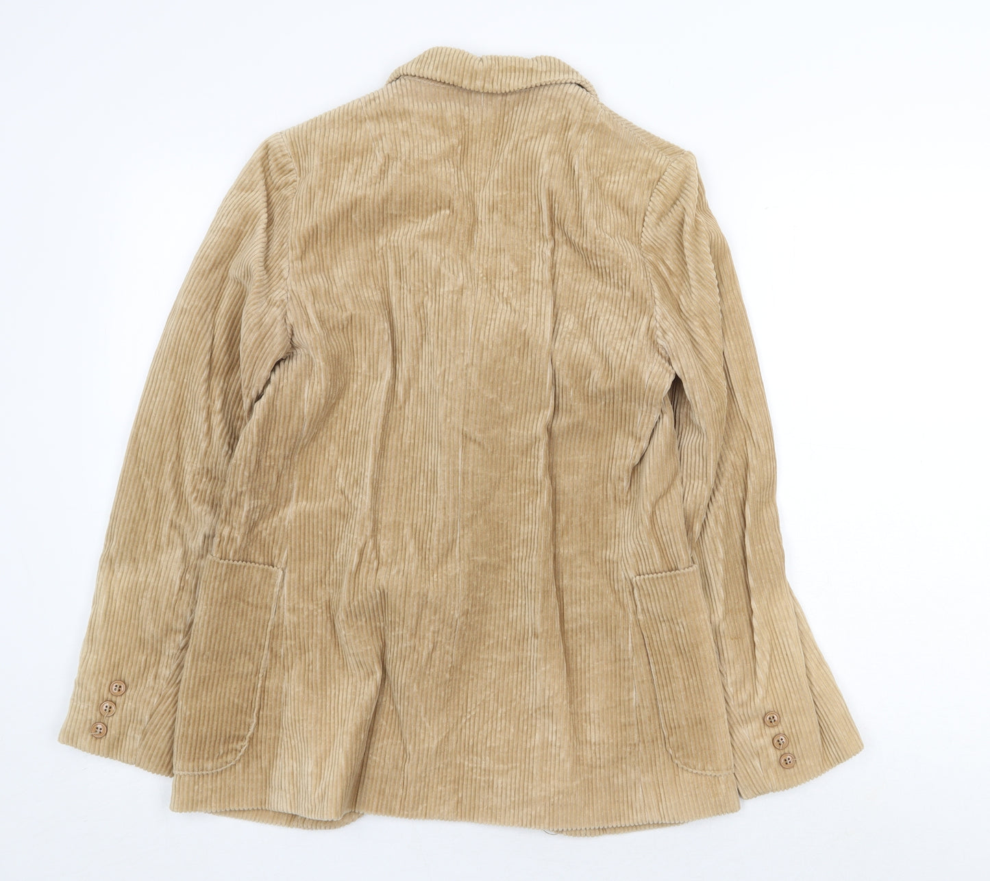 Mail Sale Womens Beige Jacket Blazer Size 12 Button
