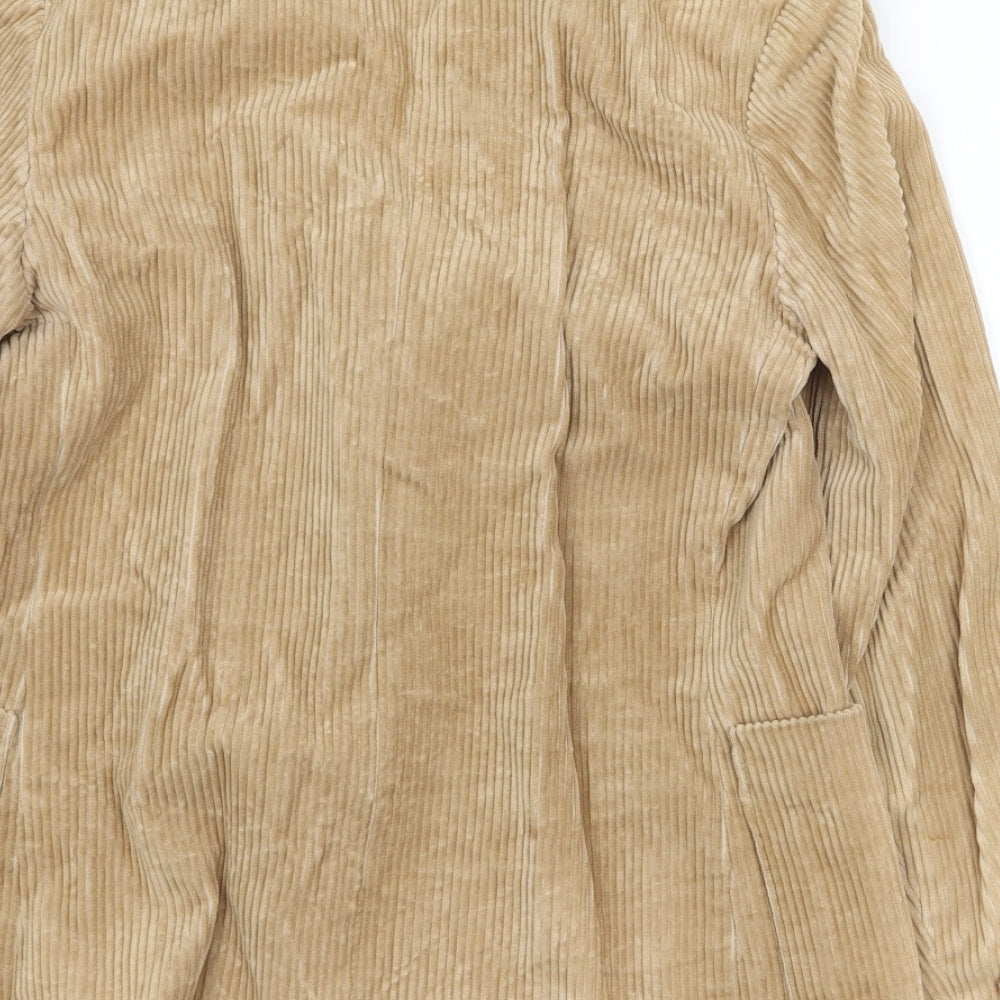 Mail Sale Womens Beige Jacket Blazer Size 12 Button